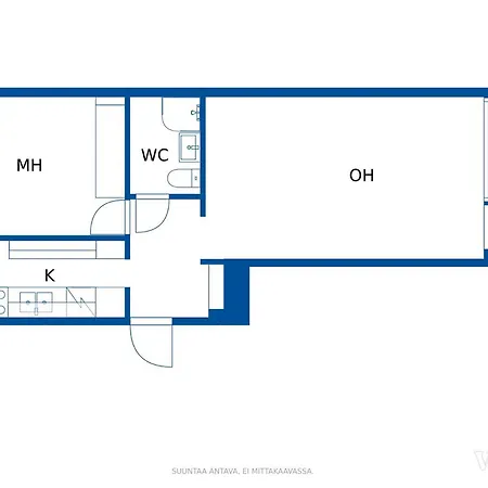 Kaksio Laehellae Turun Jokirantaa Appartement *